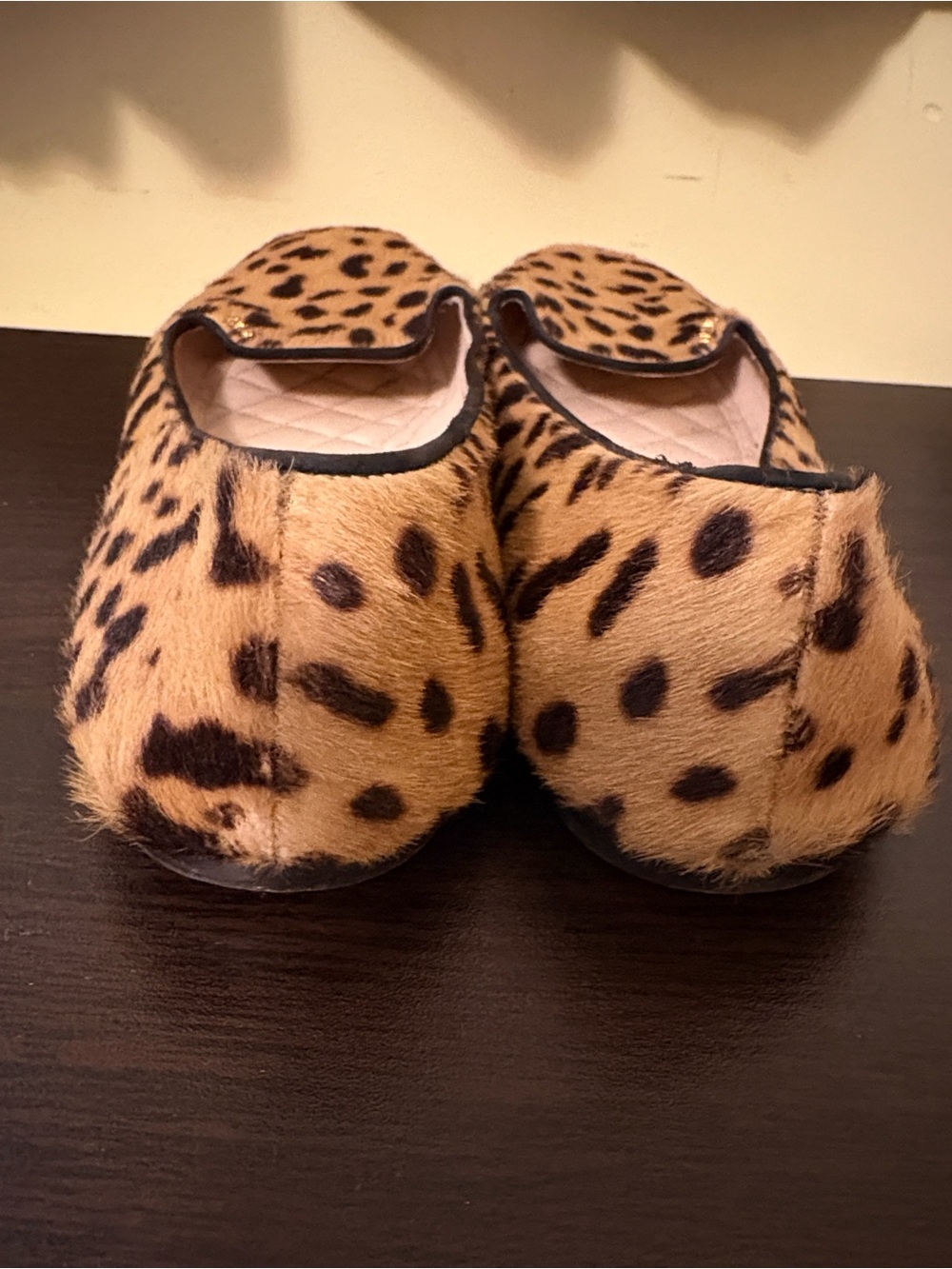 Prada calf-skin loafers in a bold leopard print- Tan and Black 8.5 ~ Authentic - Picture 3 of 16